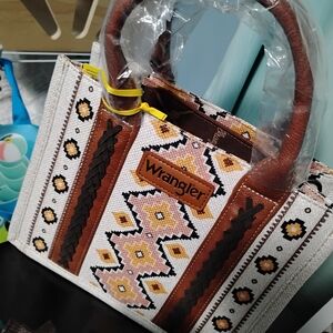 Wrangler Women's Brown and Cream Patterned Bag